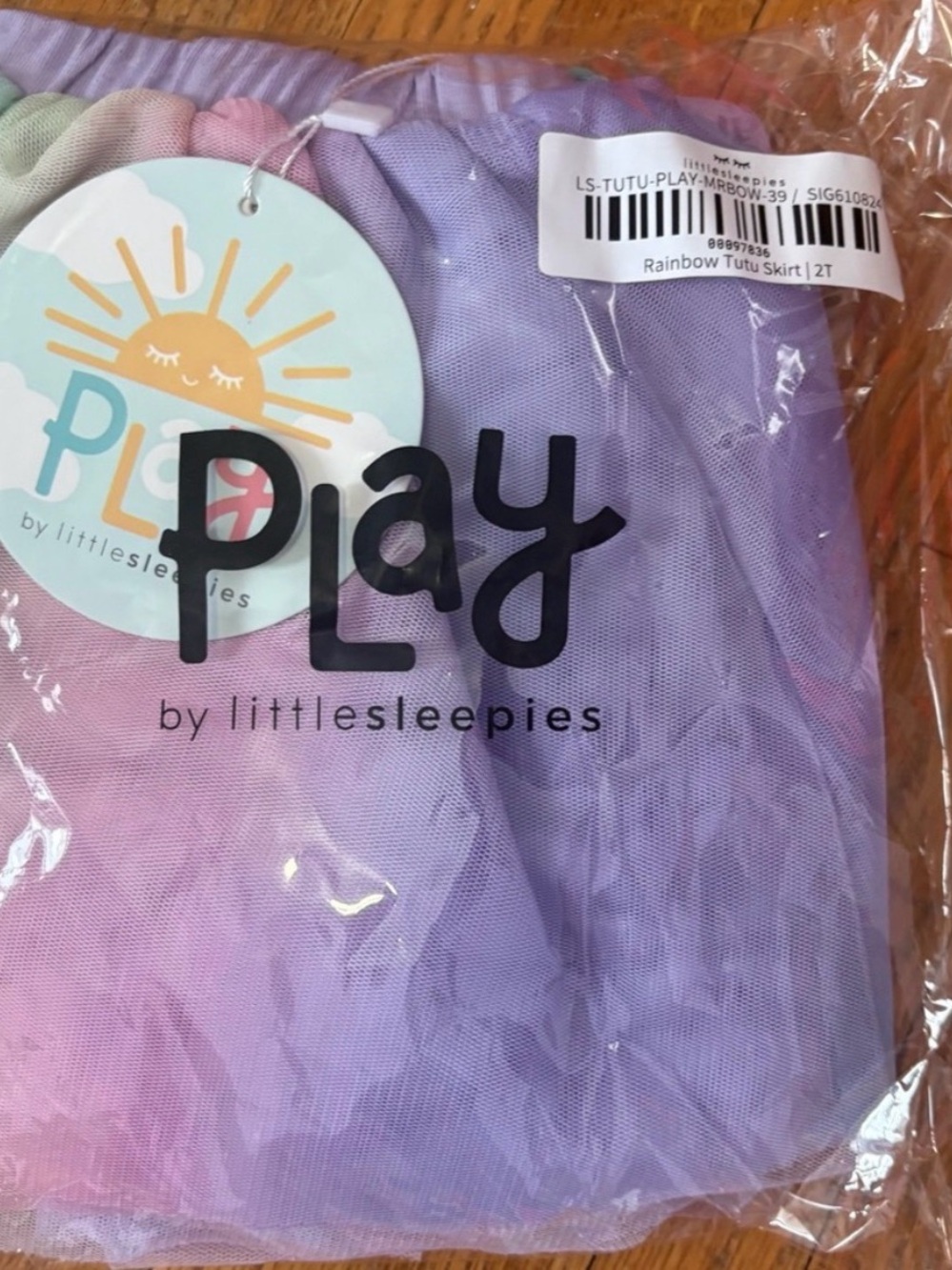 PLAY by Littlesleepies Rainbow Tutu Skirt - Pastel Pink & Lavender 2T